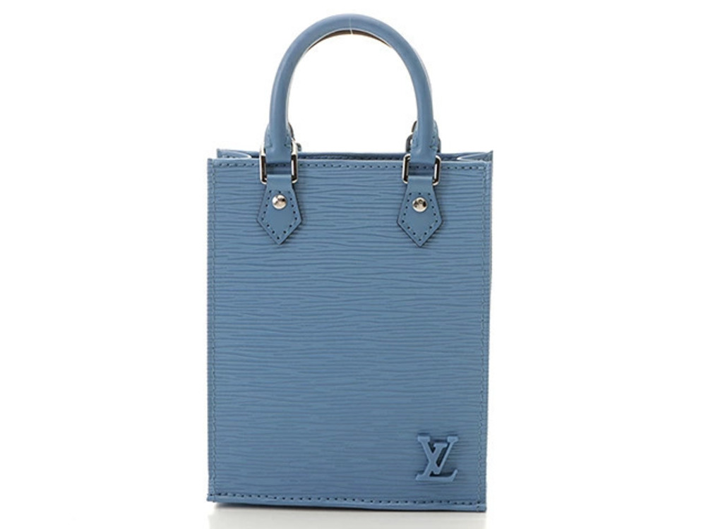 LOUIS VUITTON Shoulder Bag Sac Plat Epi Blue SS